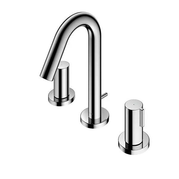 Vòi chậu rửa mặt nóng lạnh TOTO TLG11201B tay vặn nóng lạnh GF (3 lỗ)
