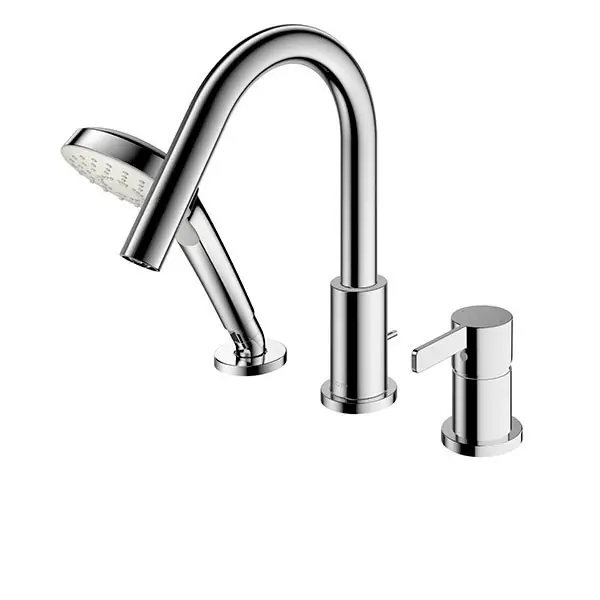 Vòi xả bồn nóng lạnh kèm sen tắm GF (3 lỗ) TBG11305AA