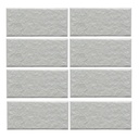 Gạch thẻ ốp tường màu trắng bề mặt sần 45x95mm 9102