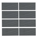 Gạch thẻ ốp tường màu xám bề mặt sần 45x95mm 9012