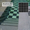 Gạch Mosaic Hồ Bơi Bluwhale Đa Năng Tiêu Chuẩn Quốc Tế 48x48mm Bóng Mịn Màu Đen